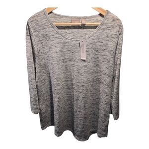 Chico's Sz. Xlarge Grey Tshirt Nwt